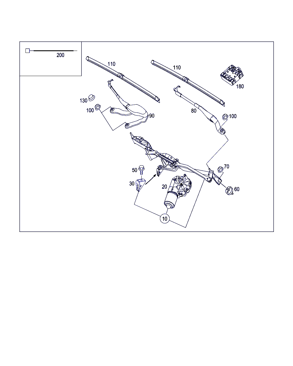 Mercedes-Benz A 211 820 15 45 - Pyyhkijänsulka inparts.fi