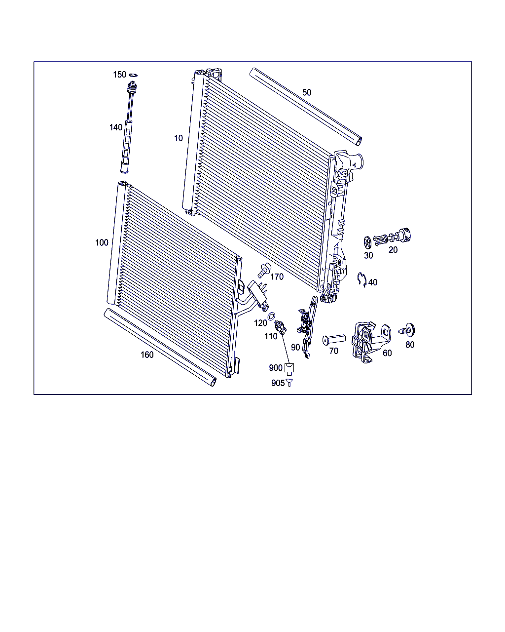 Mercedes-Benz A 639 501 07 01 - Jäähdytin,moottorin jäähdytys inparts.fi