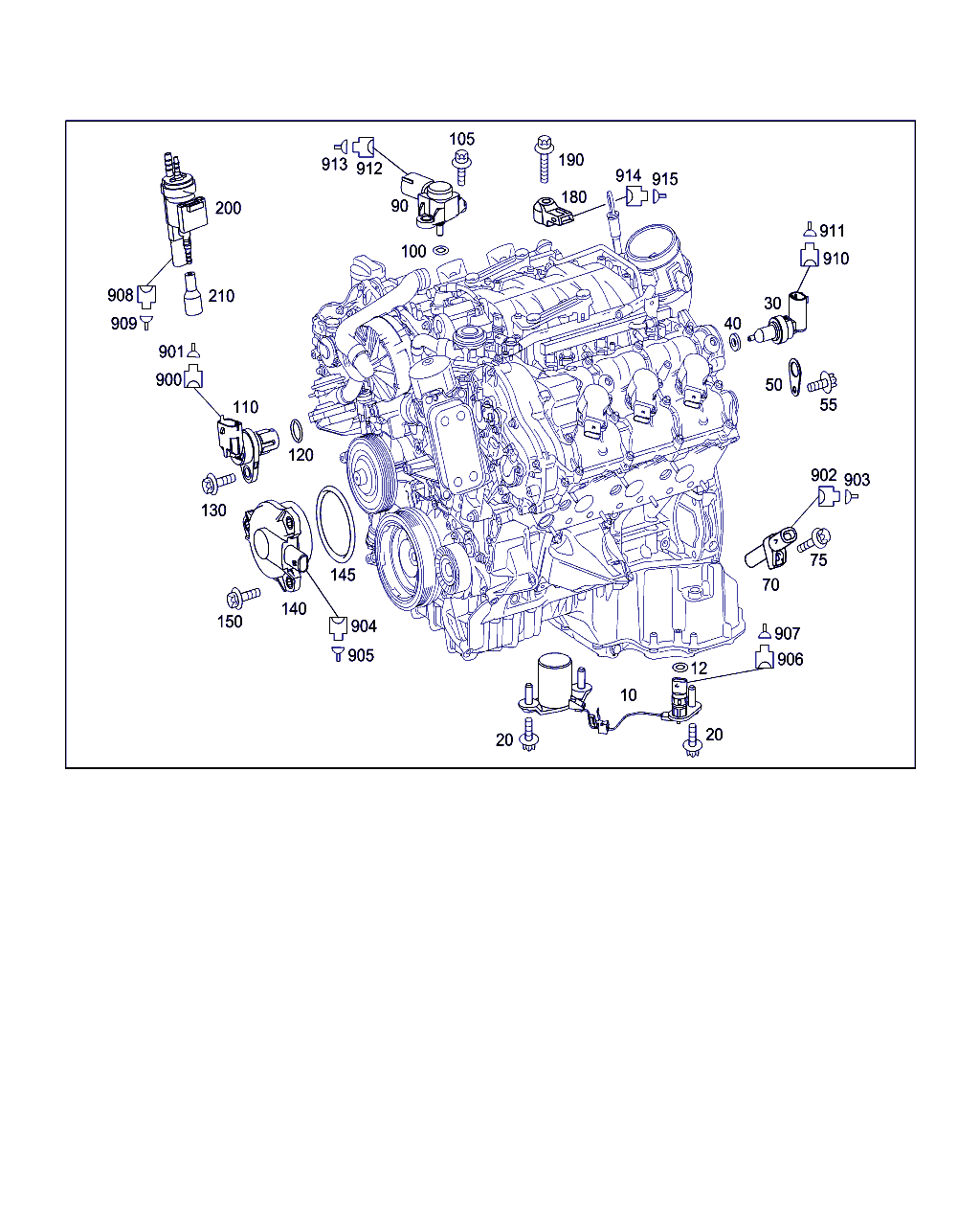 Mercedes-Benz A 001 153 03 32 - Tunnistin, moottoriöljyn taso inparts.fi