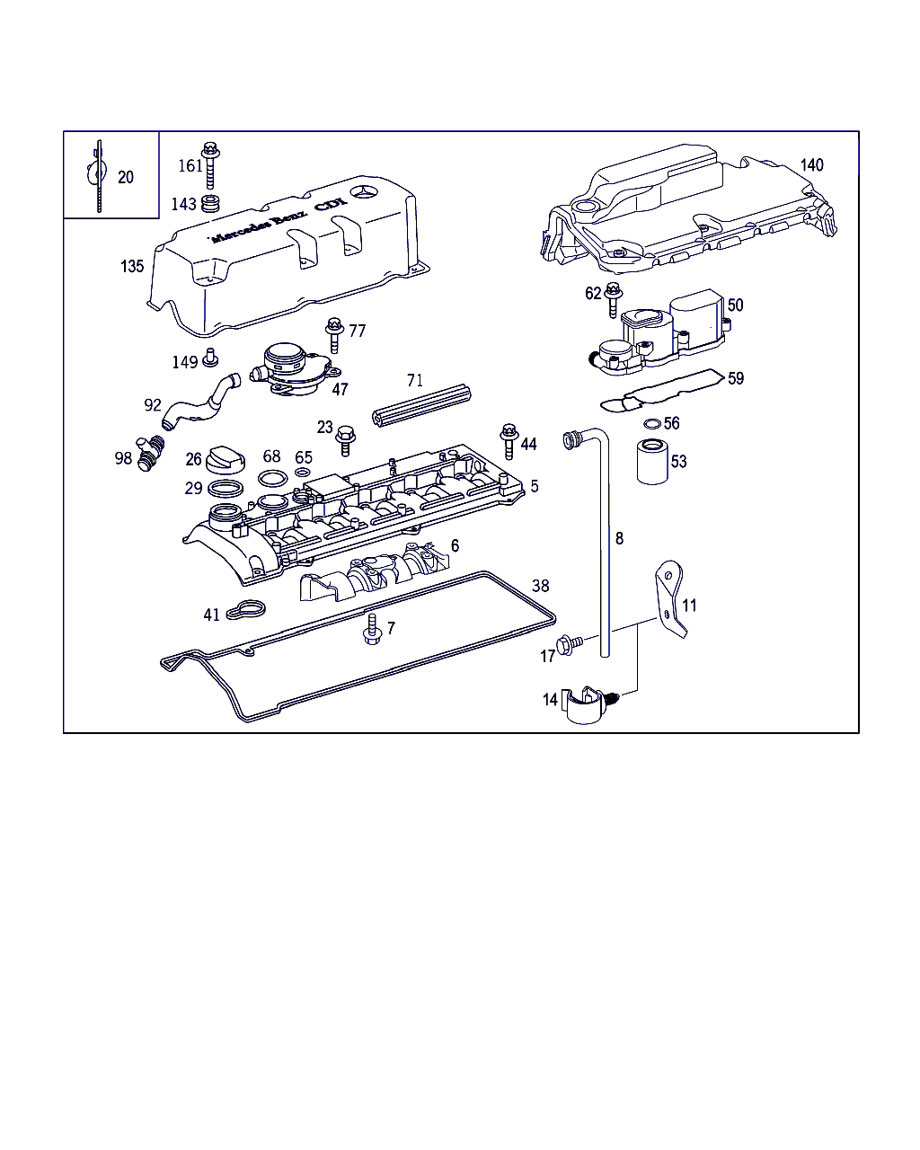 Mercedes-Benz A 611 016 02 21 - Tiiviste, venttiilikoppa inparts.fi