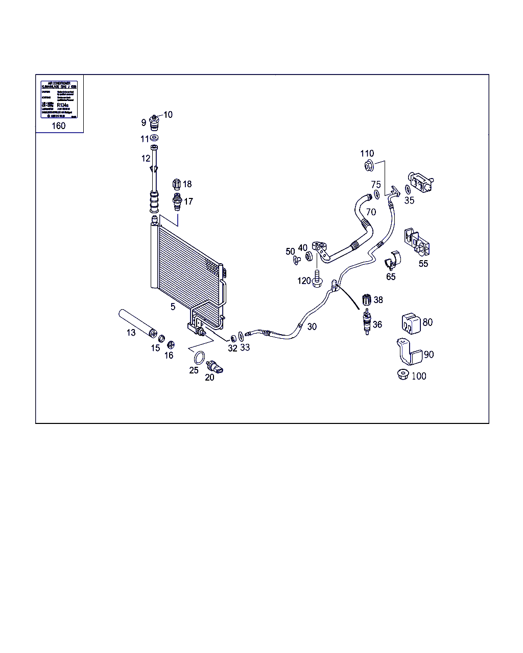 Mercedes-Benz A 203 500 21 54 - Lauhdutin, ilmastointilaite inparts.fi