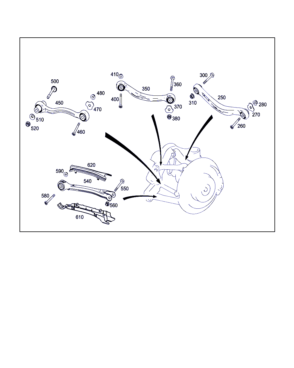 Mercedes-Benz A 205 350 61 03 - Tukivarsi, pyöräntuenta inparts.fi