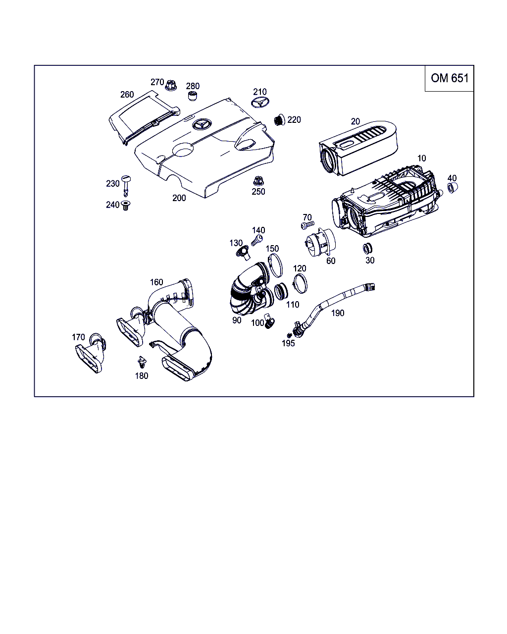 Mercedes-Benz A 651 094 01 04 - Ilmansuodatin inparts.fi