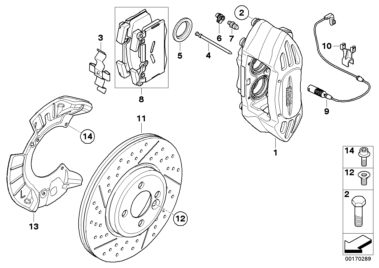 BMW 34116789157 - Jarrupala, levyjarru inparts.fi