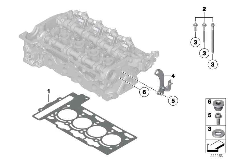 BMW 11 12 7 595 139 - Tiiviste, sylinterikansi inparts.fi