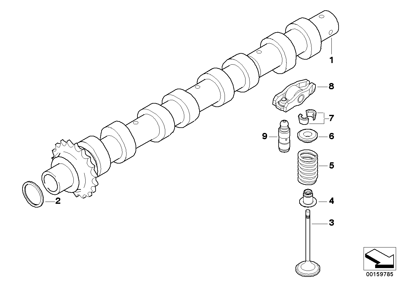 Mercedes-Benz 11317805964 - Akselitiiviste, nokka-akseli inparts.fi