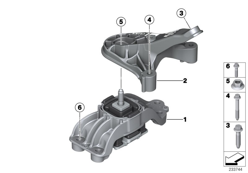 BMW 22316784359 - Vaihteiston tuki, autom. inparts.fi