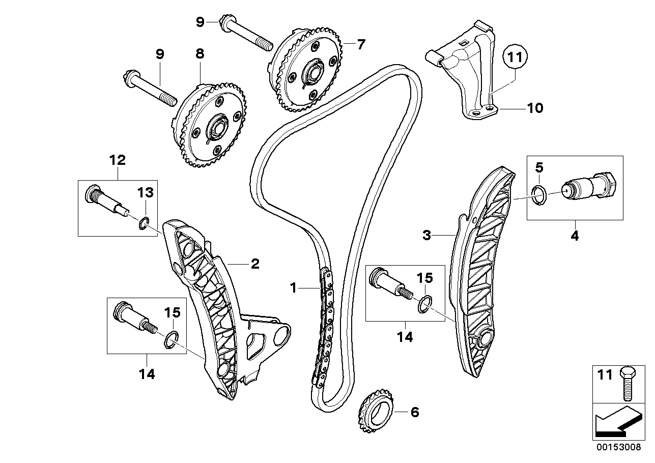 BMW 11 36 7 536 085 - Nokka-akselin ajoitussäädin inparts.fi