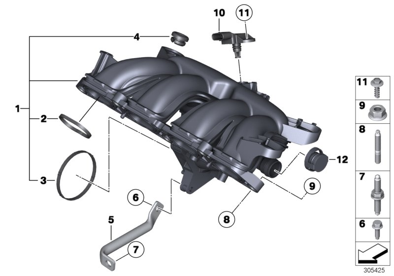 BMW 11 61 7 528 341 - Tiiviste, imusarjan kotelo inparts.fi