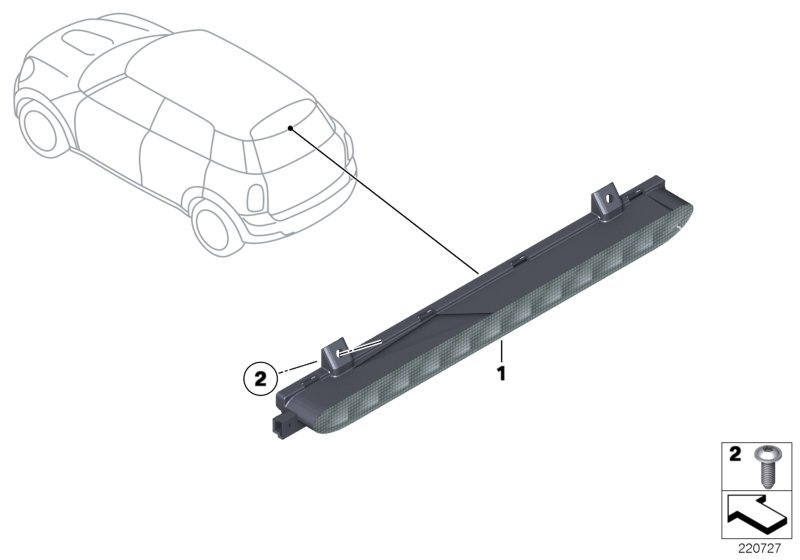 BMW 63256935789 - Lisäjarruvalo inparts.fi