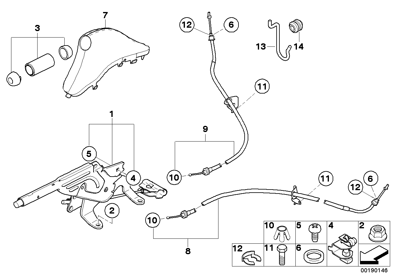 BMW 34 40 6 777 400 - Vaijeri, seisontajarru inparts.fi