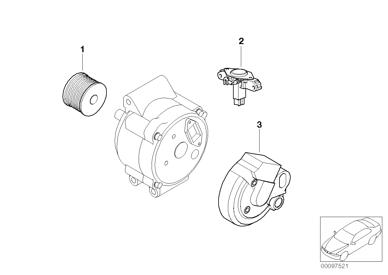 BMW 12 42 7 516 175 - Jänniteensäädin inparts.fi