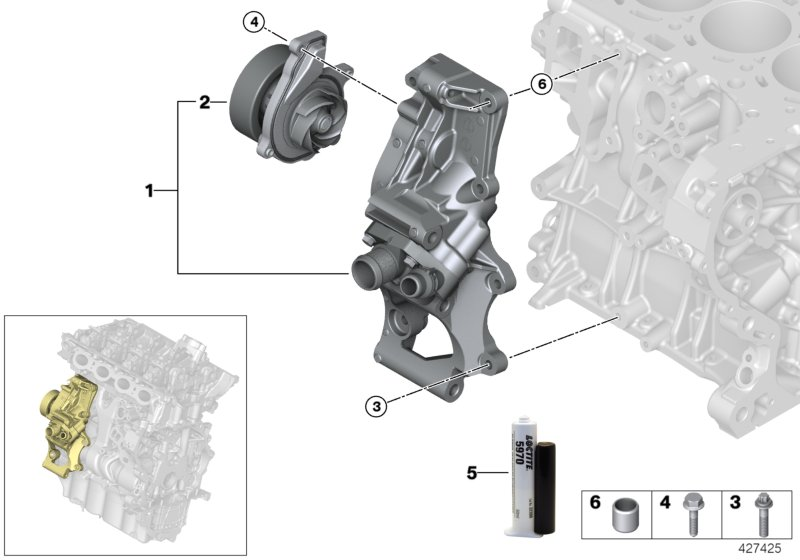 BMW 11 51 8 623 574 - Vesipumppu inparts.fi