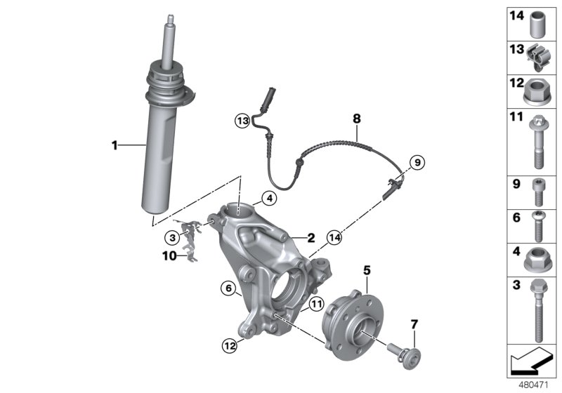 BMW 31206874443 - Pyöränlaakerisarja inparts.fi