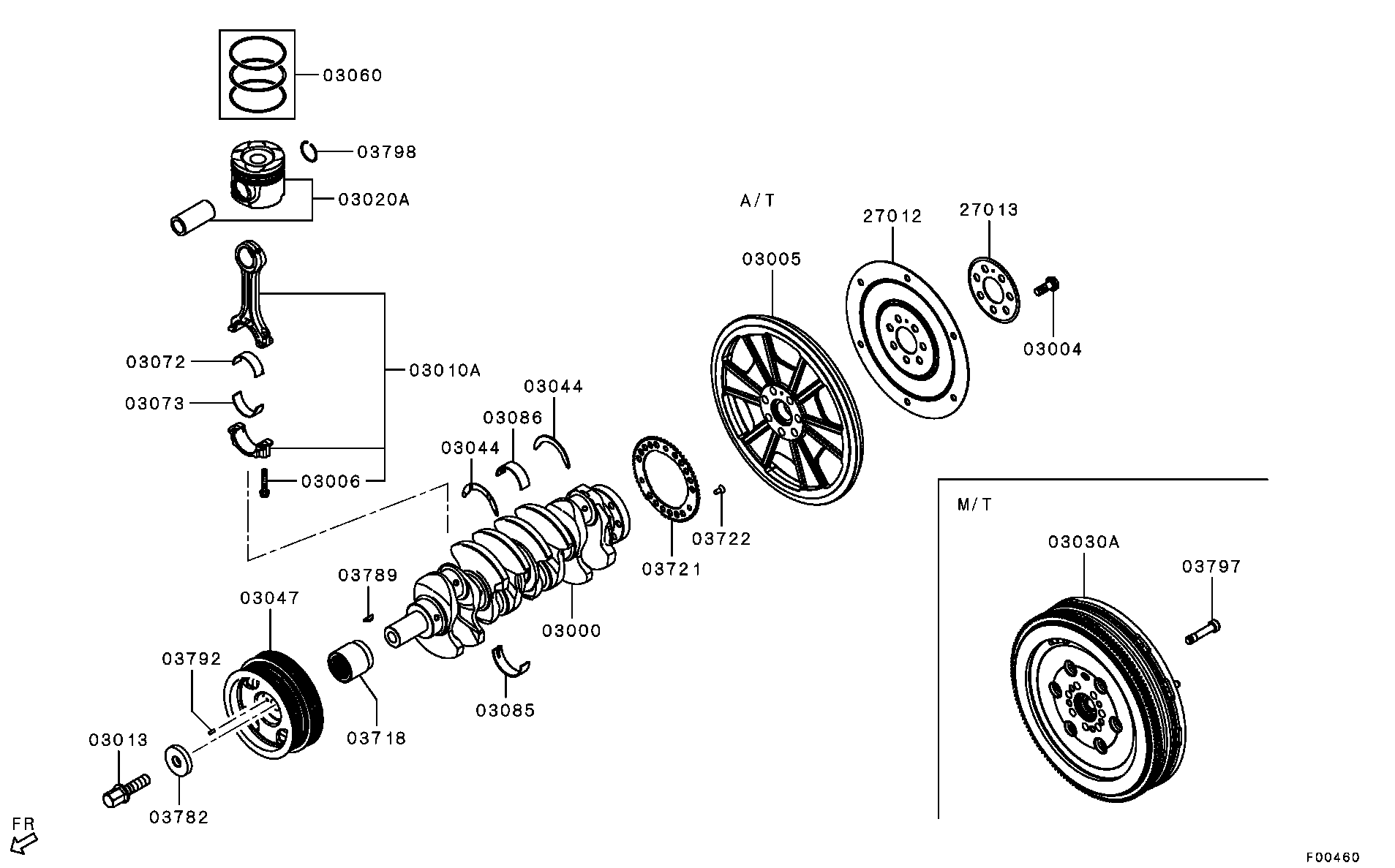 Mitsubishi 1115A574 - Kiertokangen laakeri inparts.fi