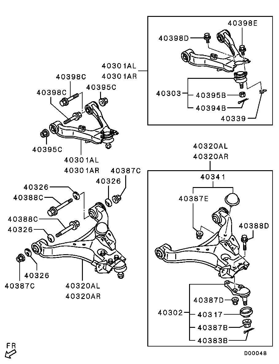 Mitsubishi 4013A082 - Kallistumansäätöruuvi inparts.fi