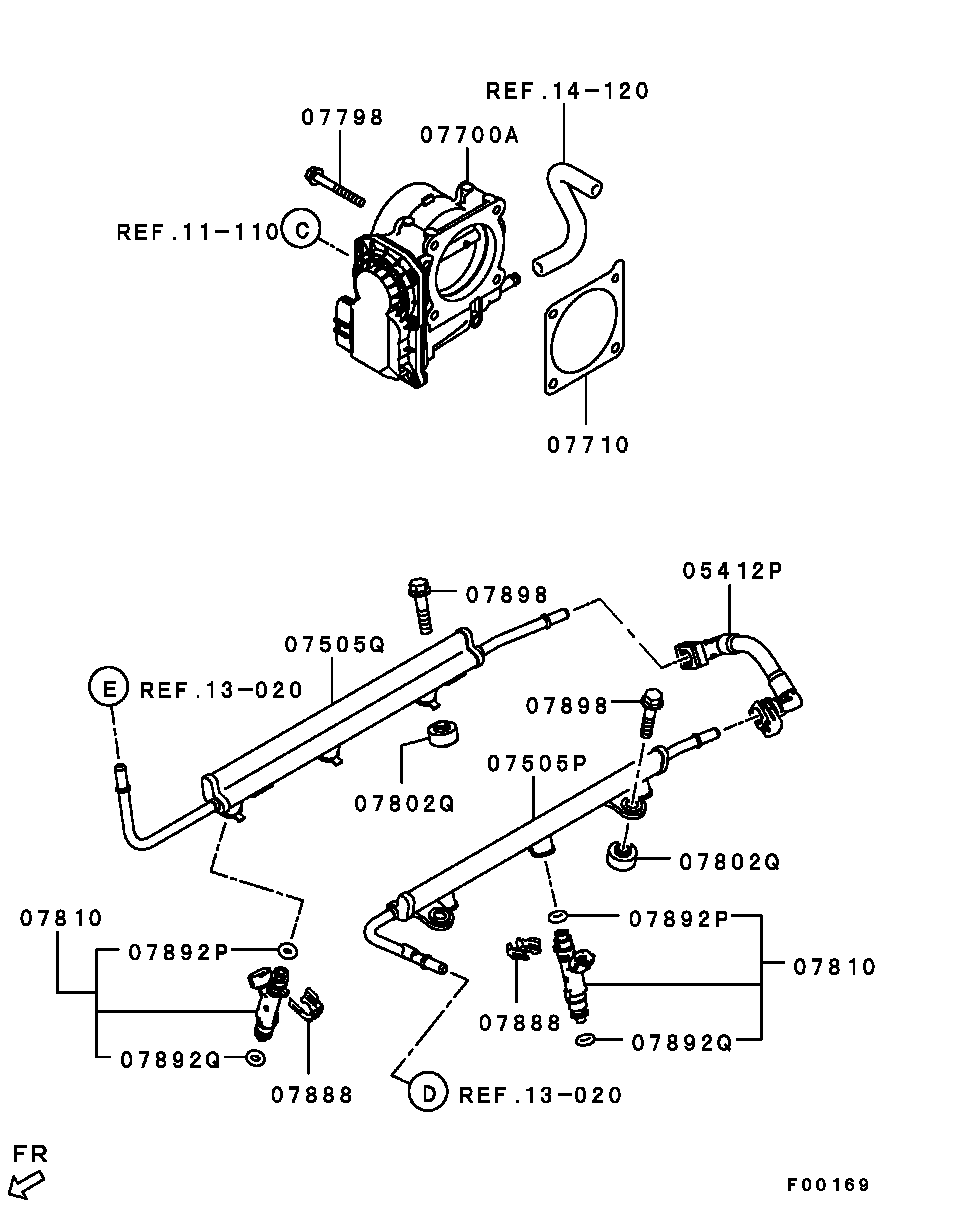 Mitsubishi 1465A116 - Tiivisterengas, ruiskutusventtiili inparts.fi