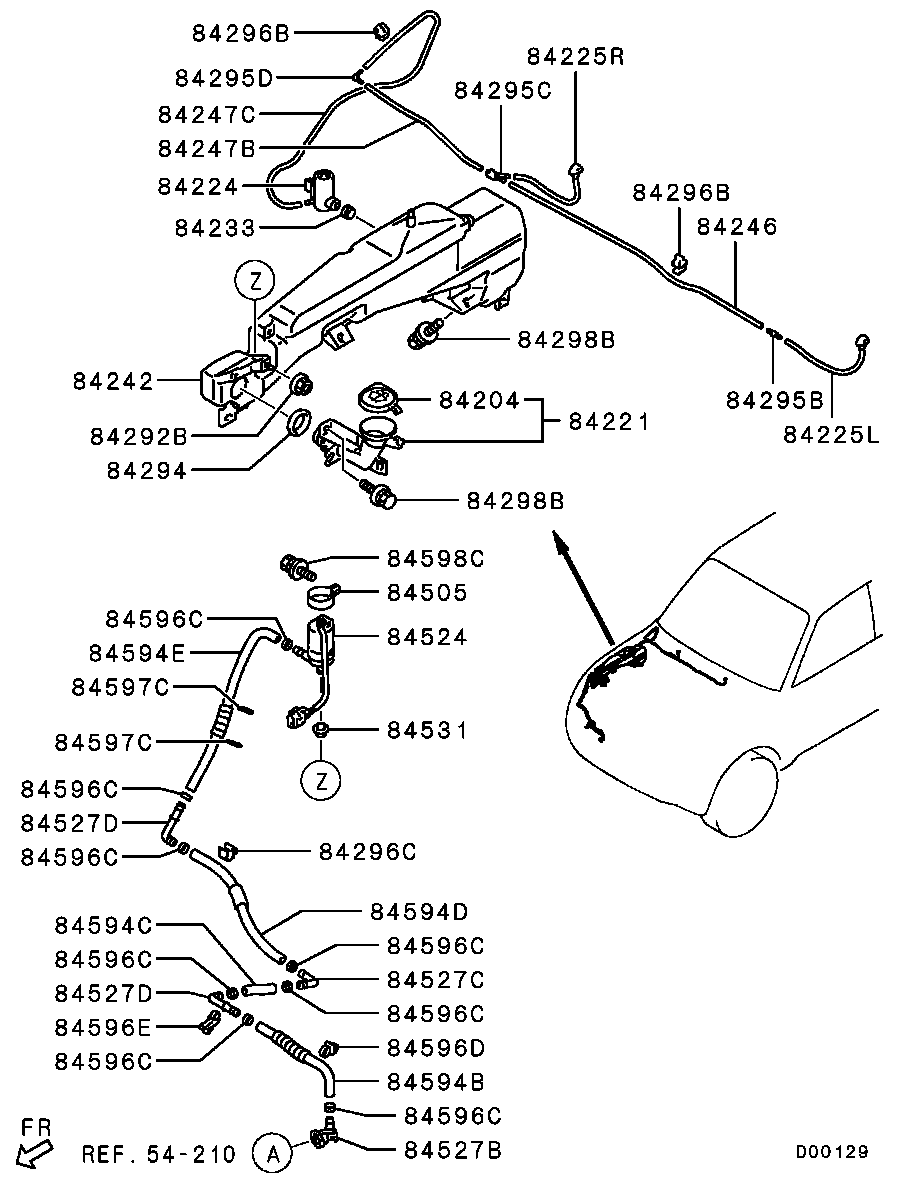 Mitsubishi 8260A464 - Pesunestepumppu, lasinpesu inparts.fi