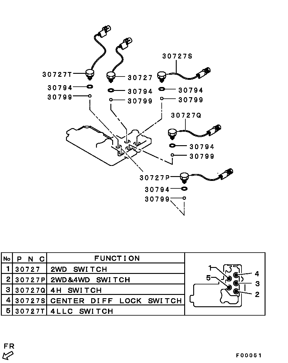 Mitsubishi MR580154 - Impulssianturi, kampiakseli inparts.fi