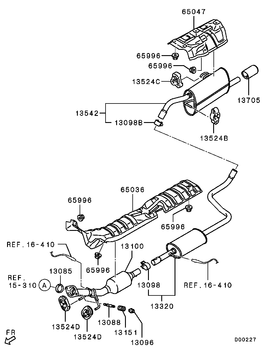 Mitsubishi MR597567 - Katalysaattori inparts.fi