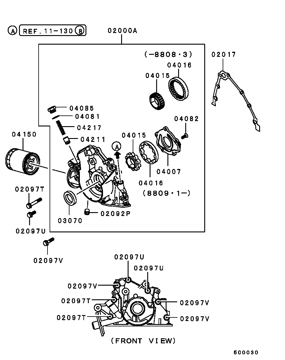 Mitsubishi MD15 3104 - Akselitiiviste, kampiakseli inparts.fi