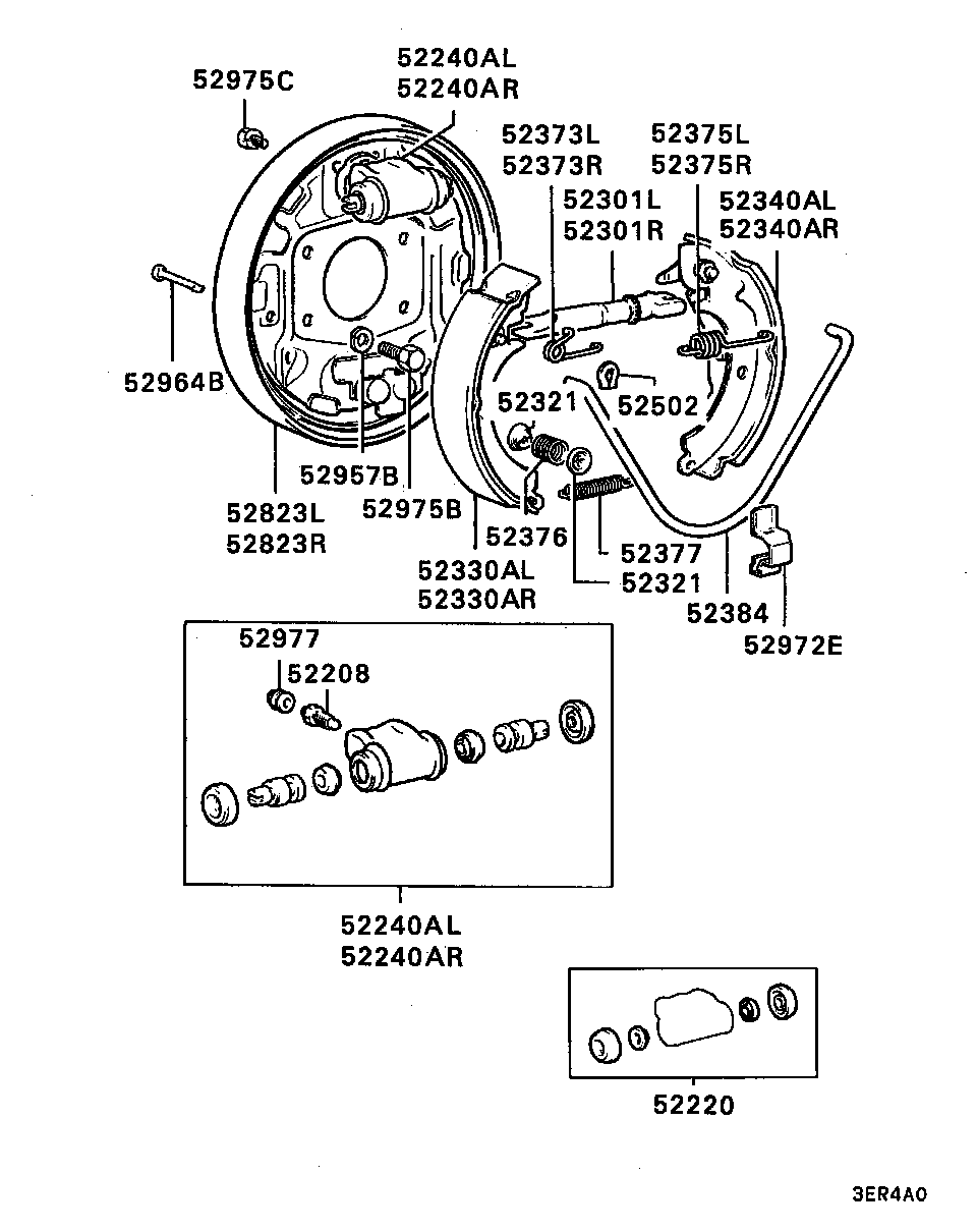 Mitsubishi MB534597 - Jarrukenkäsarja inparts.fi