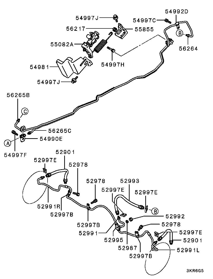 Mitsubishi MB857556 - Jarruletku inparts.fi