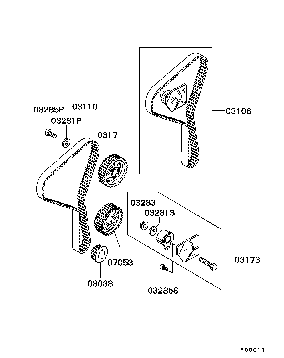 Mitsubishi M883810 - Hammashihnat inparts.fi