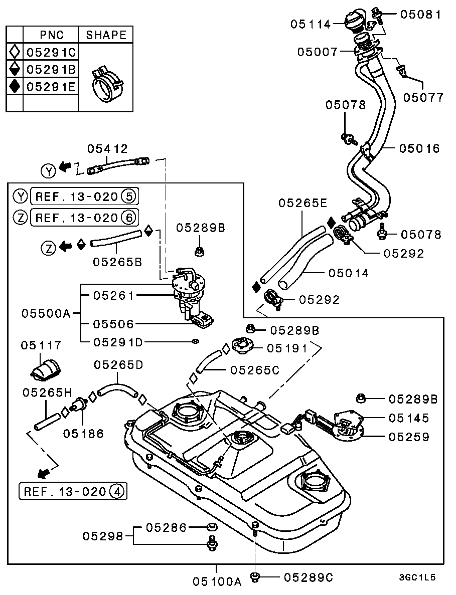 Mitsubishi MB83 1560 - Polttoainepumppu inparts.fi