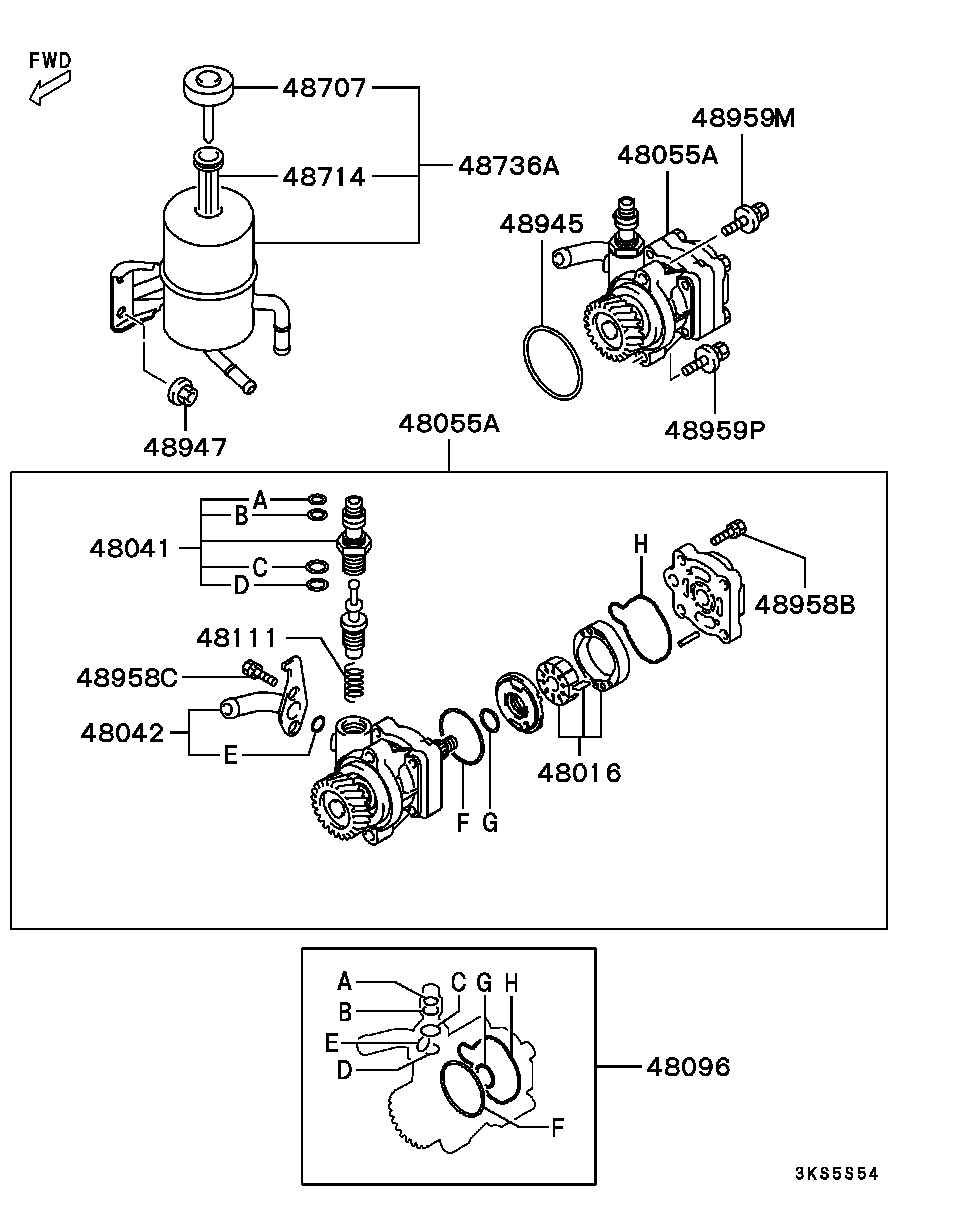 Mitsubishi MF520407 - Tiivisterengas inparts.fi