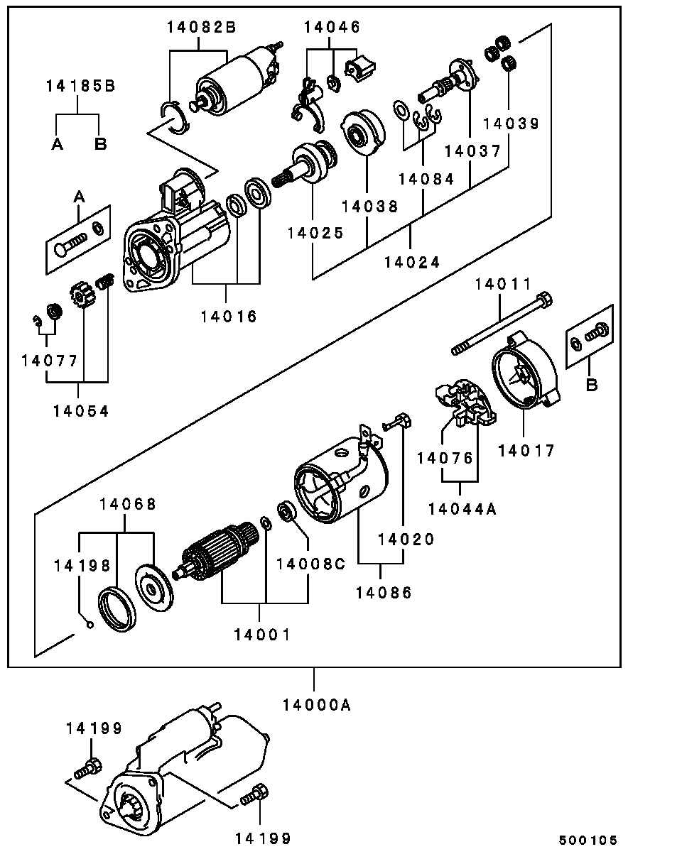 Mitsubishi ME701461 - Hammaspyörä, käynnistys inparts.fi