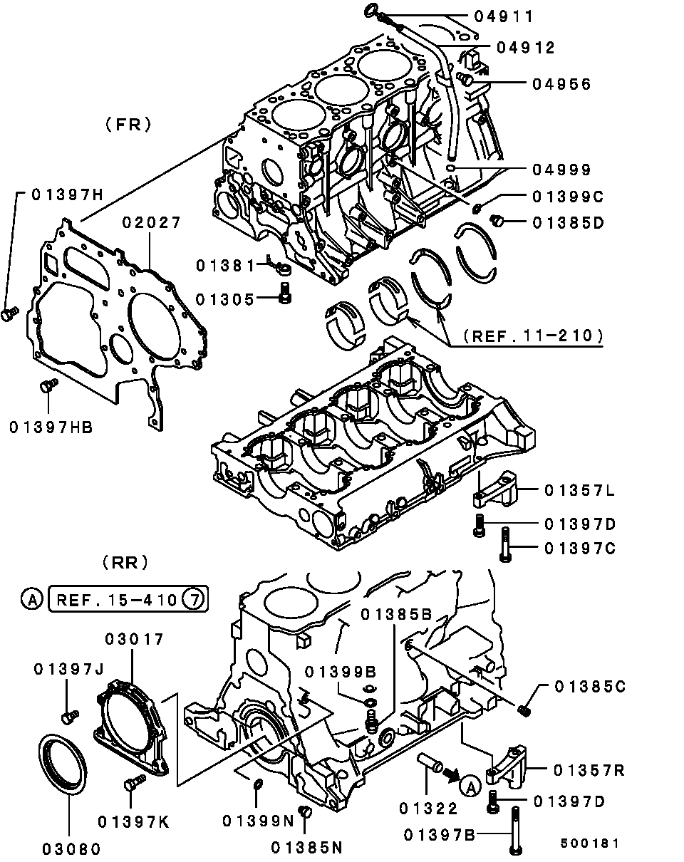 Mitsubishi ME202324 - Akselitiiviste, nokka-akseli inparts.fi