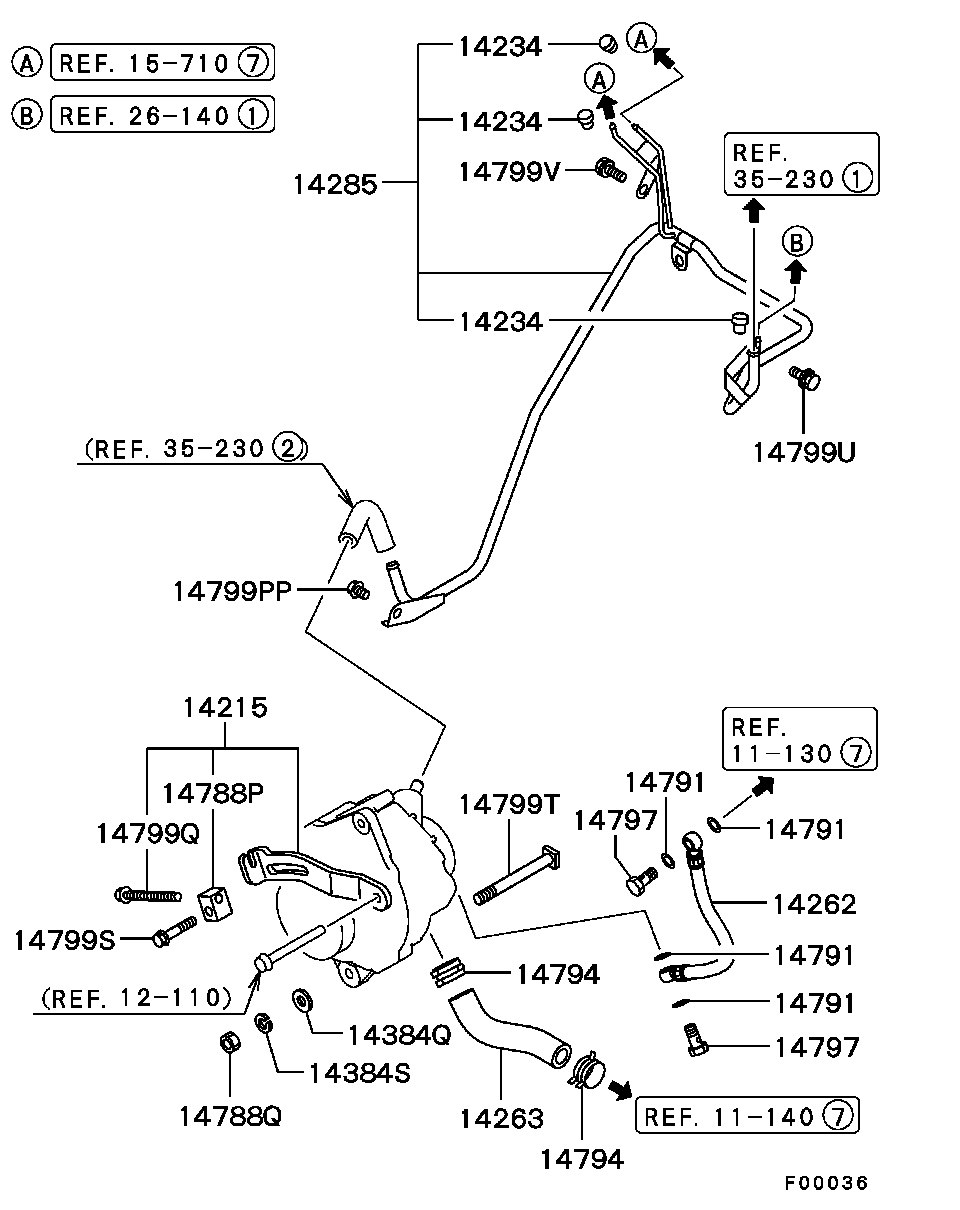 Mitsubishi MF140233 - Hihnankiristin, moniurahihna inparts.fi