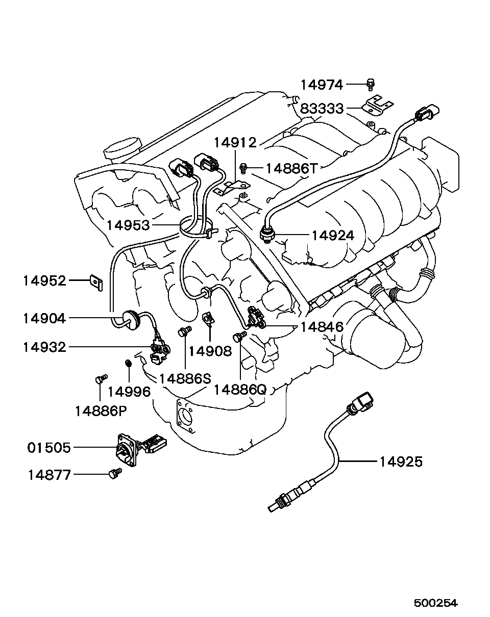 Mitsubishi MD182165 - Impulssianturi, kampiakseli inparts.fi