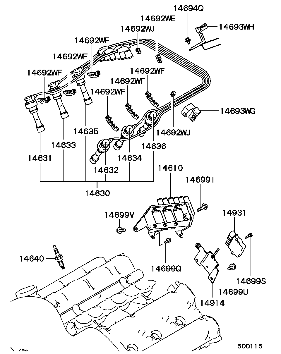 Mitsubishi MS 851 336 - Sytytystulppa inparts.fi