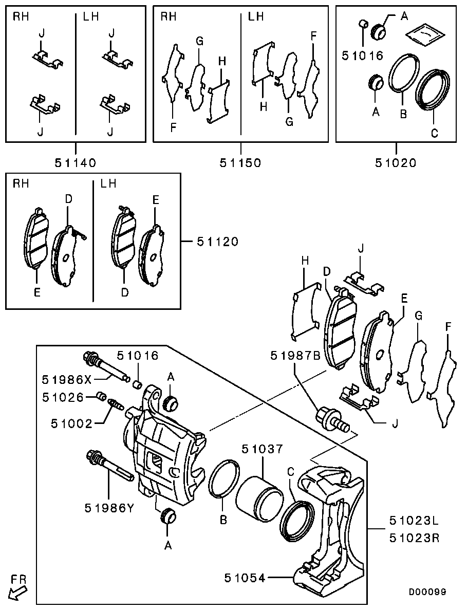 Mitsubishi 4605A486 - Jarrupala, levyjarru inparts.fi