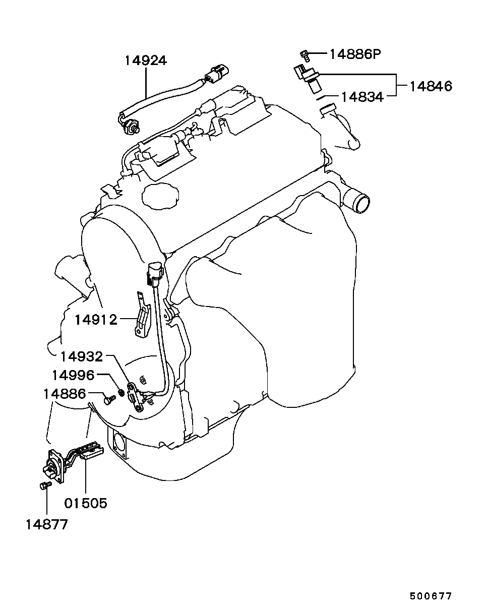 Mitsubishi MD329924 - Impulssianturi, kampiakseli inparts.fi