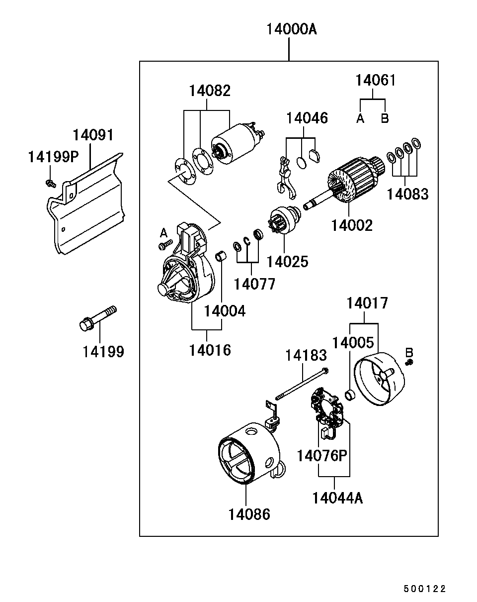 Mitsubishi MD 328235 - Käynnistinmoottori inparts.fi