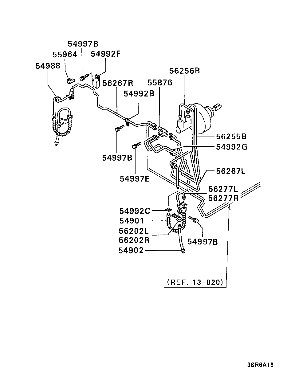 Mitsubishi MB858847 - Jarruletku inparts.fi