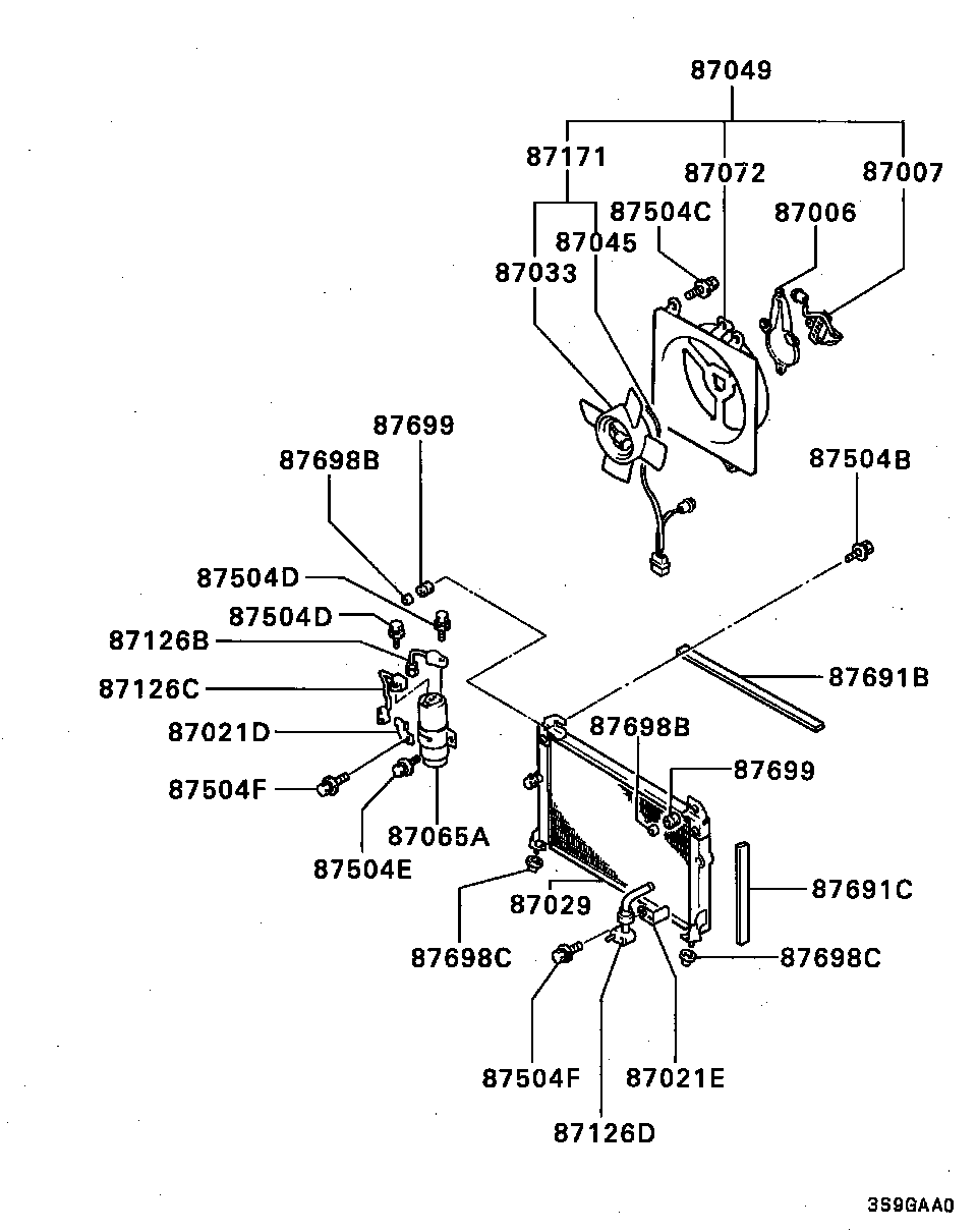 Chrysler MB439834 - Kuivain, ilmastointilaite inparts.fi