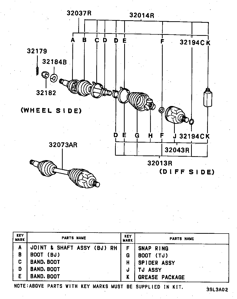 MAZDA MB297872 - Nivelsarja, vetoakseli inparts.fi