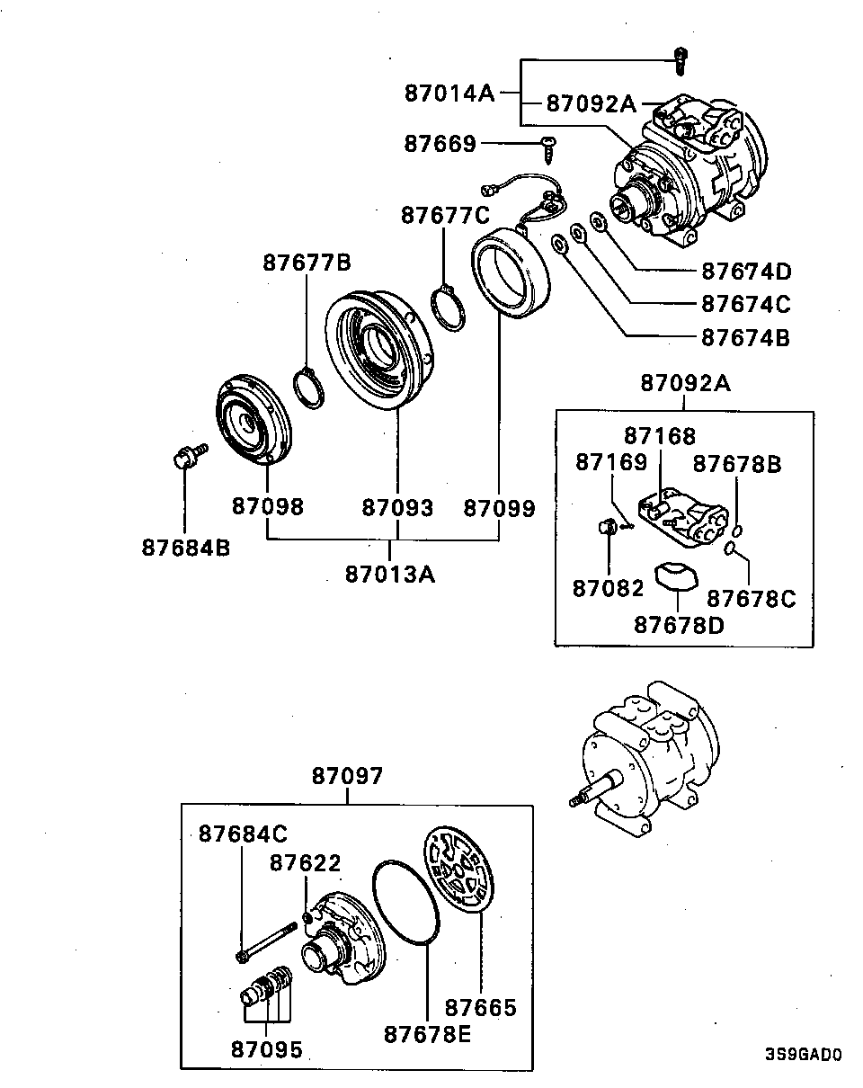 Mitsubishi MB657101 - O-rengas -korjaussarja inparts.fi