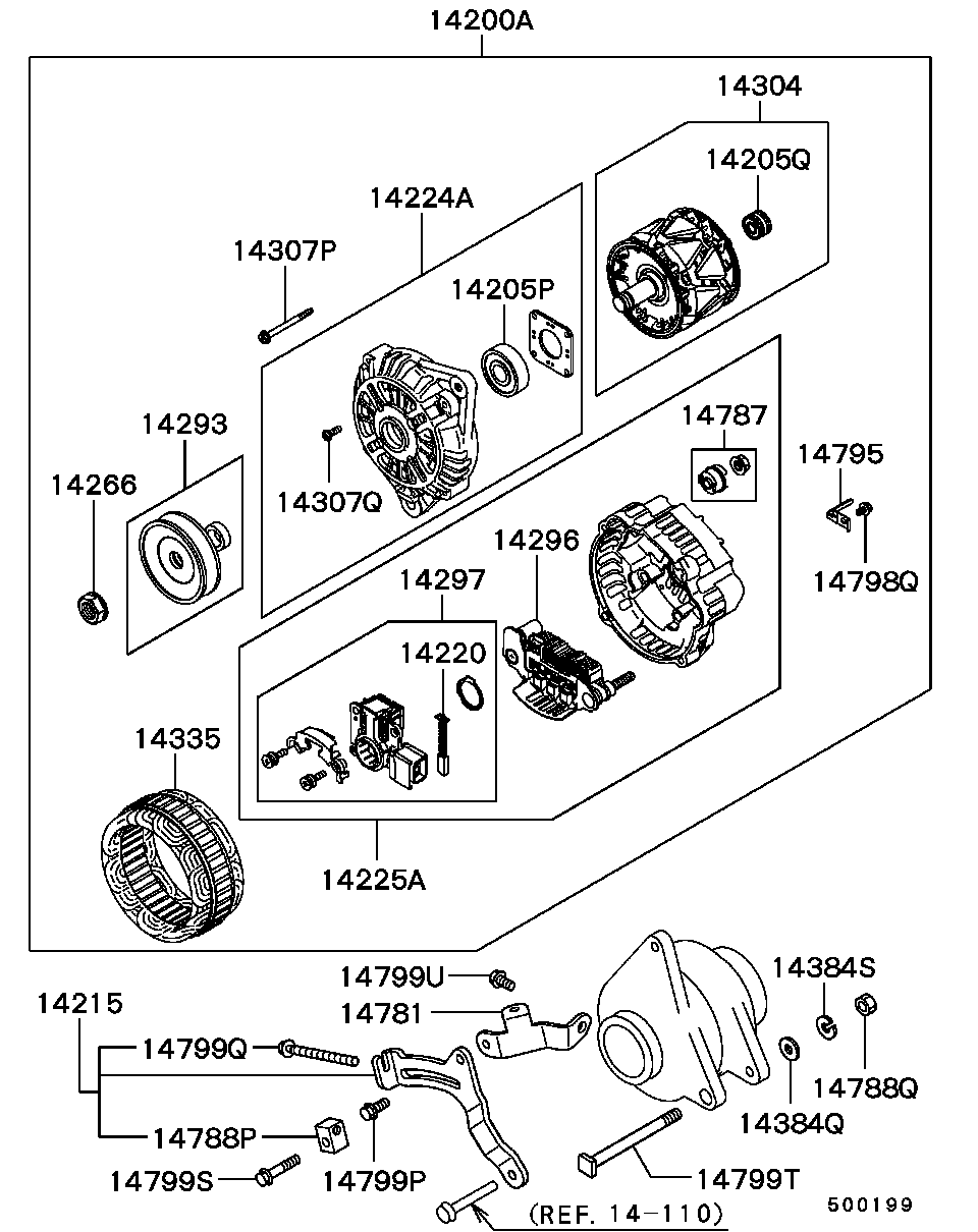 Mitsubishi MD618778 - STATOR,ALTERNATOR inparts.fi