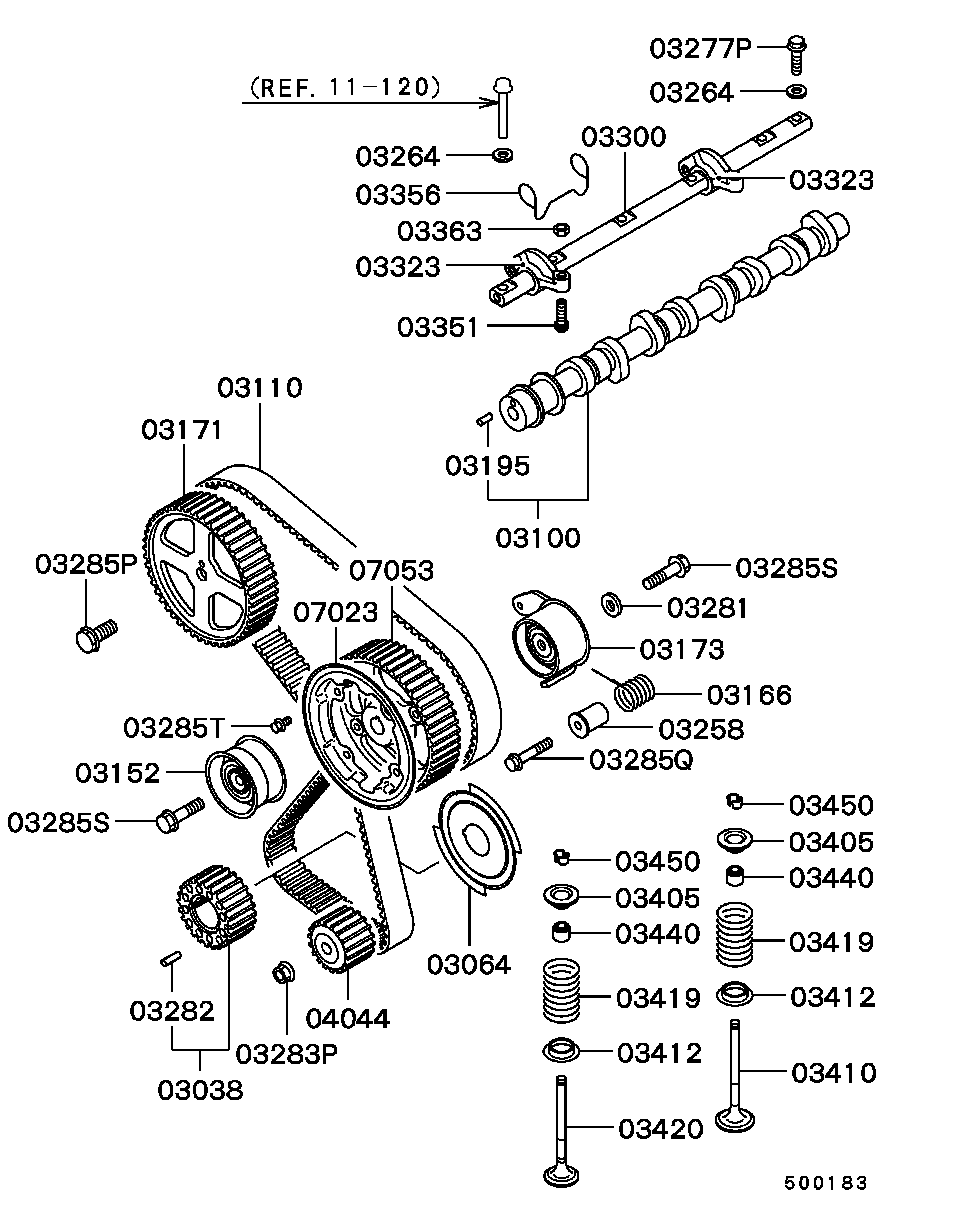 Mitsubishi MD 325568 - Kiristysrulla, hammashihnat inparts.fi