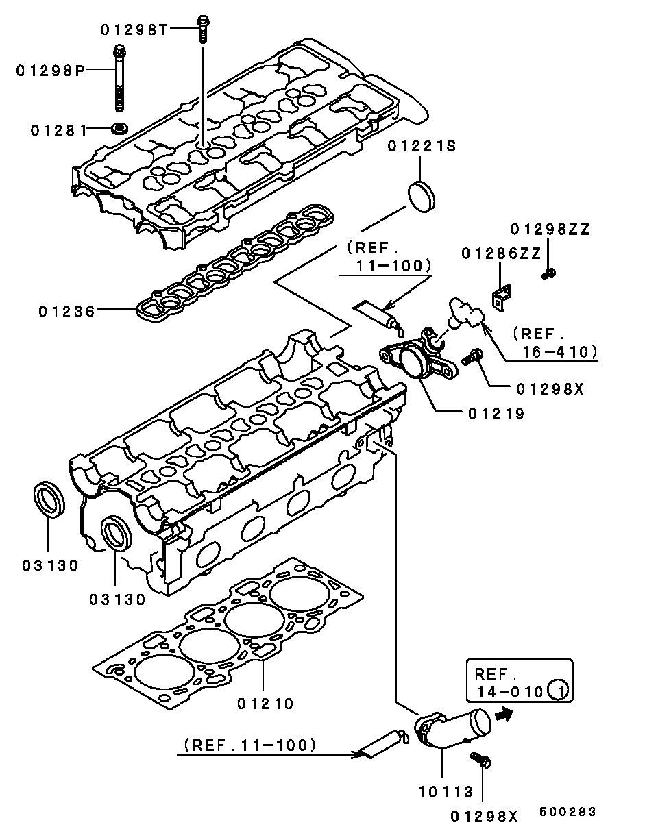 Mitsubishi MD164738 - Syl.kannen pulttisarja inparts.fi