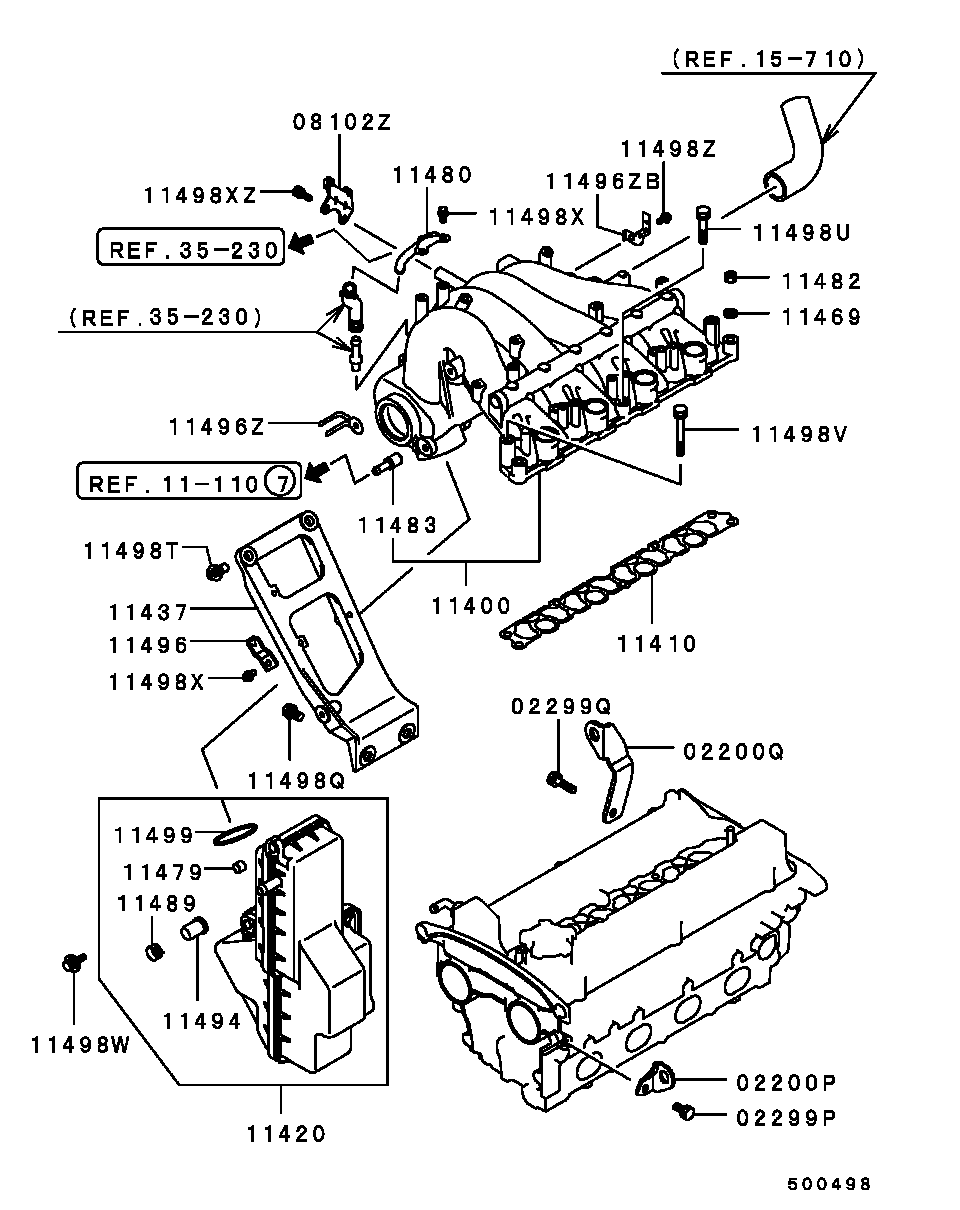 Mitsubishi MD360457 - Tiiviste, imusarja inparts.fi