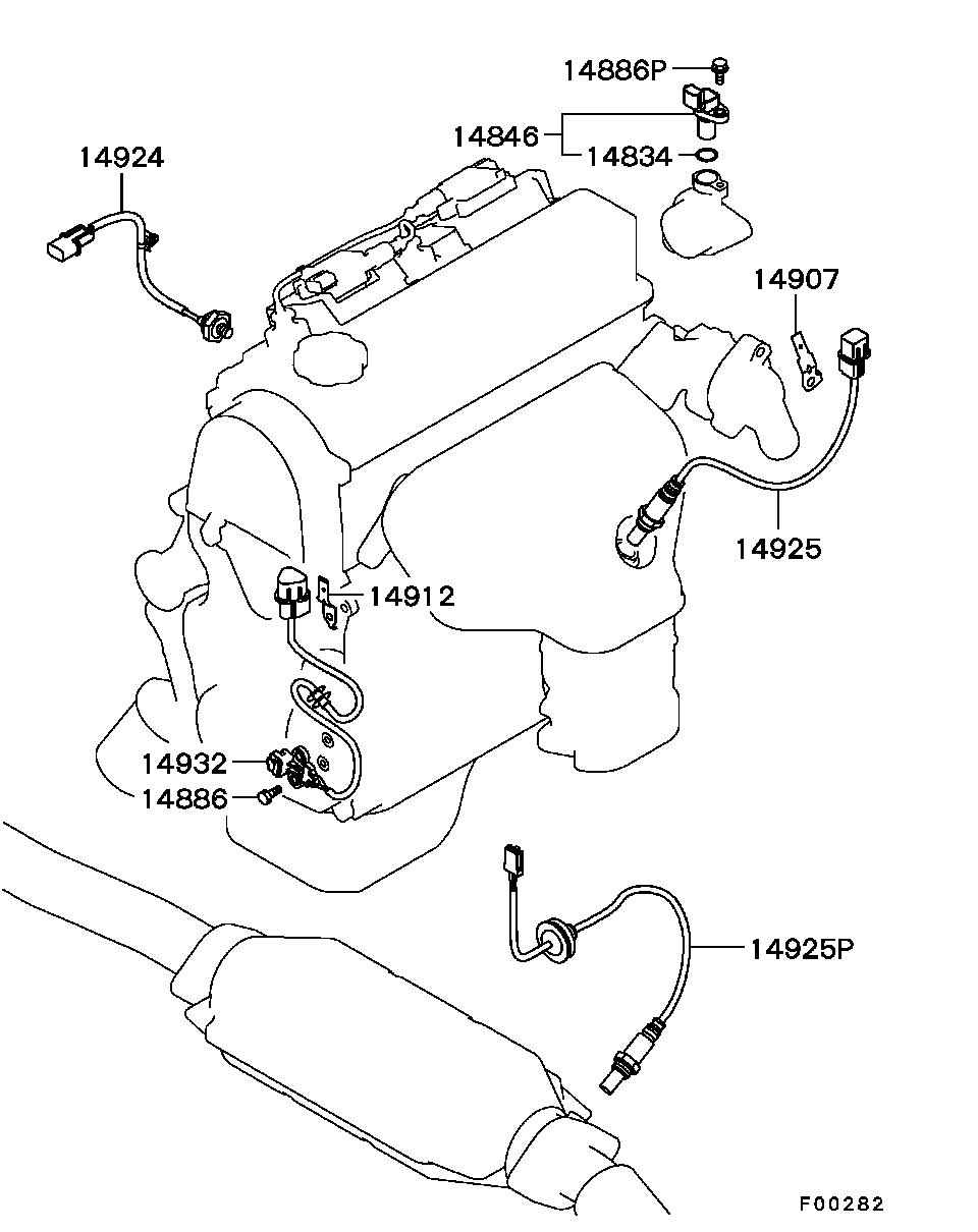 Mitsubishi MR420734 - Impulssianturi, kampiakseli inparts.fi