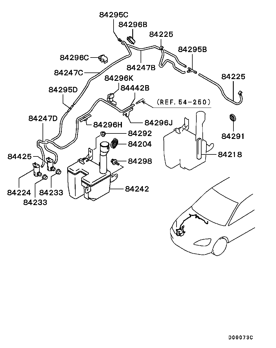 Mitsubishi MR245368 - Pesunestepumppu, lasinpesu inparts.fi