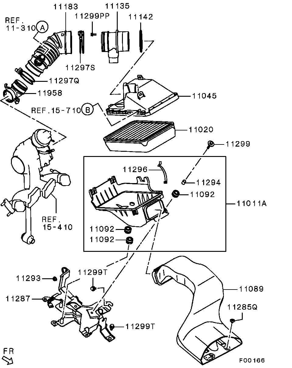 Mitsubishi MN191135 - Ilmamassamittari inparts.fi