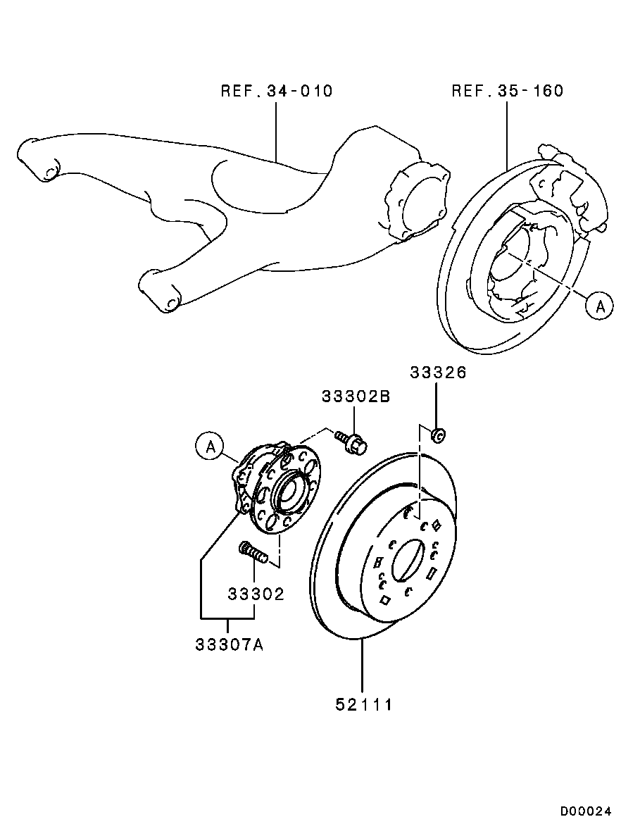 Mitsubishi MR955407 - Jarrulevy inparts.fi